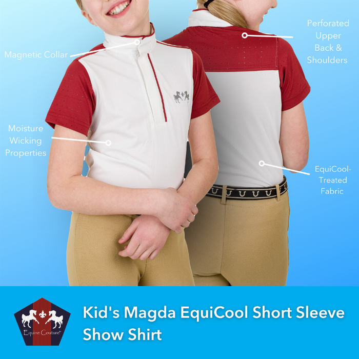 Equine Couture Children's Magda Equicool Short Sleeve Show Shirt