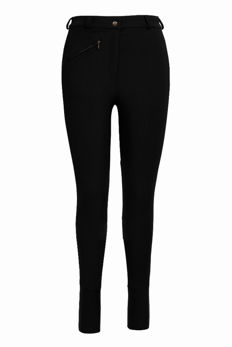 Tuffrider Ladies Long Ribb Knee Patch Breeches