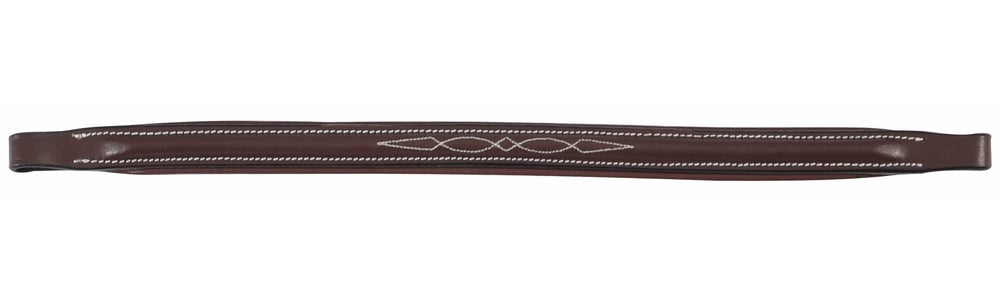 Henri De Rivel Pro Raised Fancy Stitched Replacement Browband For Traditional Style Bridles