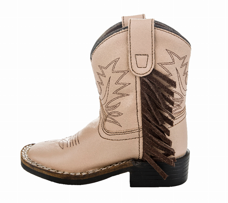 Tuffrider Toddler Tan Fringe Bootie