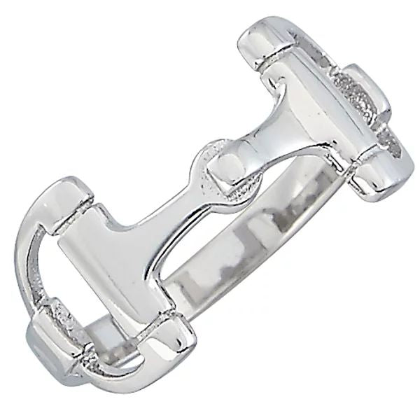 Awt Int'l Sterling Silver Snaffle Bit Ring