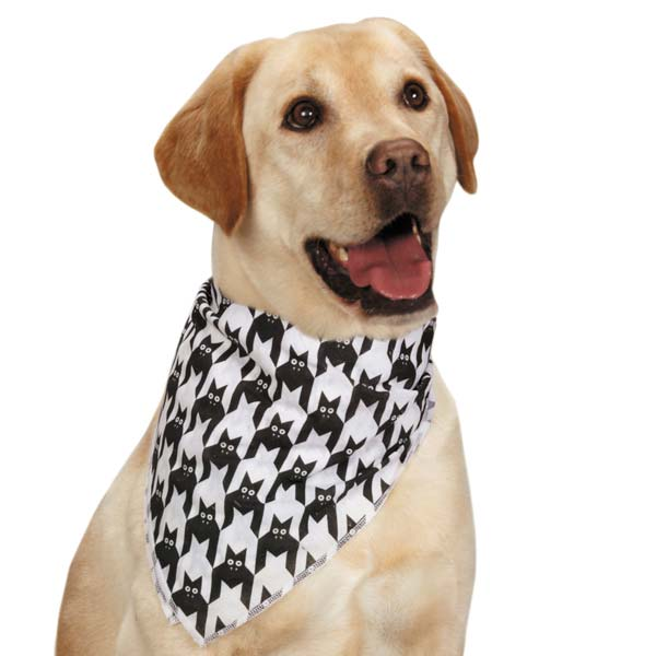 Ar Houndstooth Bat Bandana Wht/blk