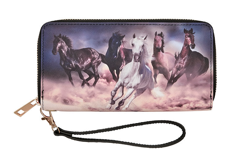 Awst Int'l Galloping Horses Wallet