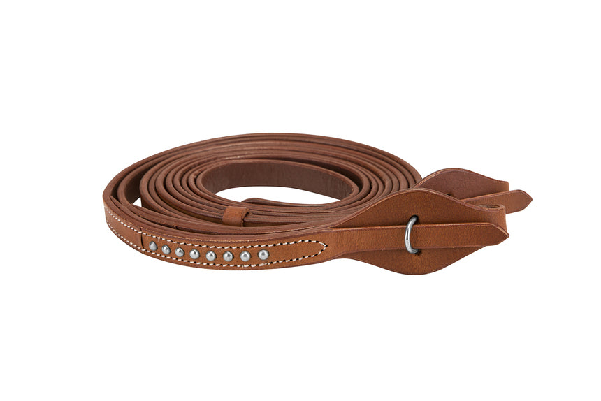 Tuffrider Western Split Reins With Silver Dots