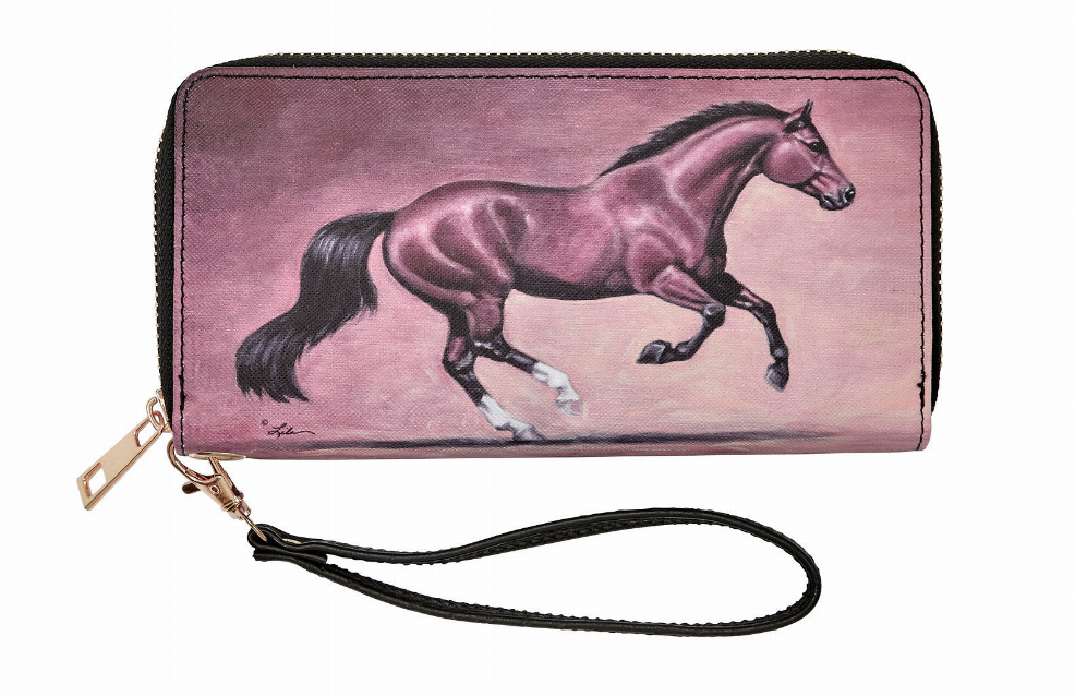 Awst Int'l "lila" Bay Horse Clutch Wallet