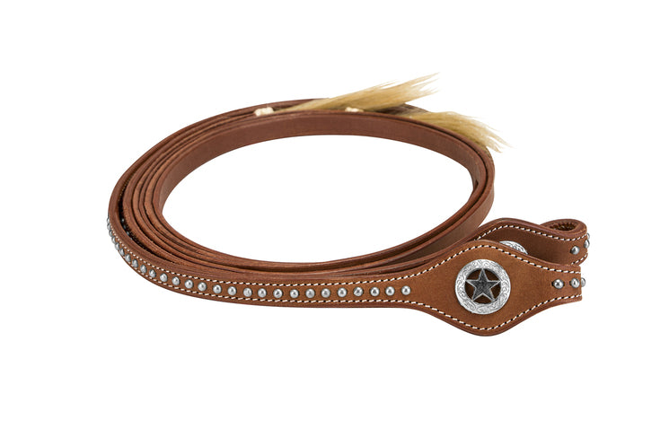 Tuffrider Western Split Reins With Horse Hair Tassel