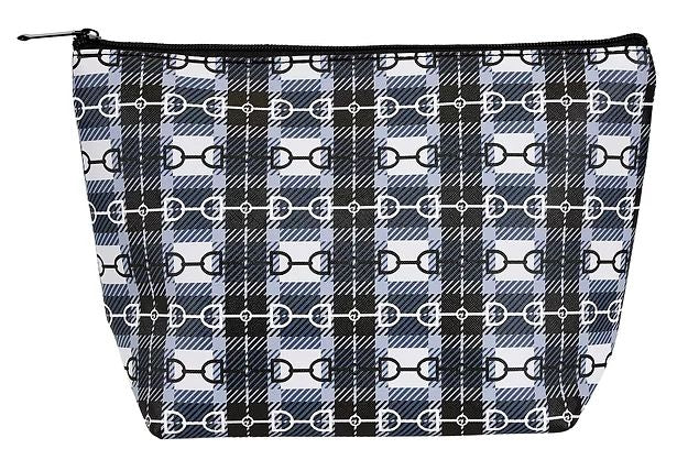 Awst Int'l Snaffle Bit Plaid Medium Cosmetic Pouch