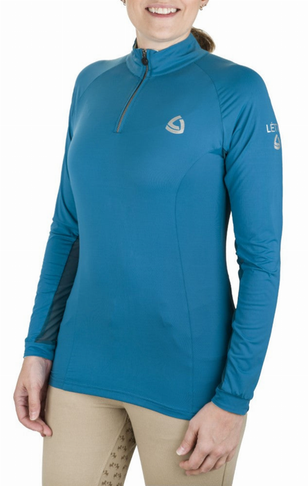 Lettia Women Quarter-zip Neck Upf 50+ Sun Shirt