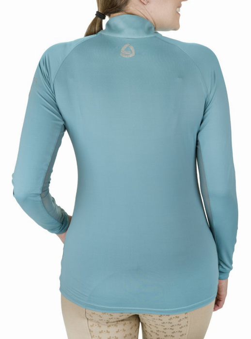 Lettia Women Quarter-zip Neck Upf 50+ Sun Shirt