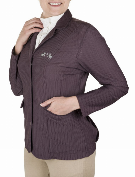 Equine Couture Women Equivent 4-snap Button Show Coat