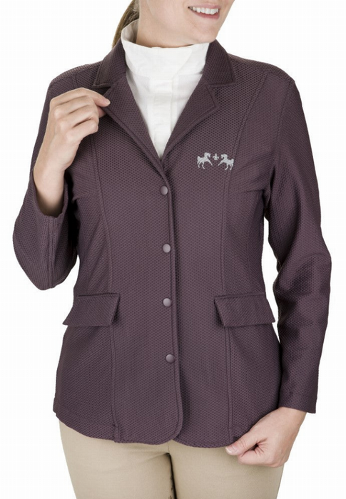 Equine Couture Women Equivent 4-snap Button Show Coat