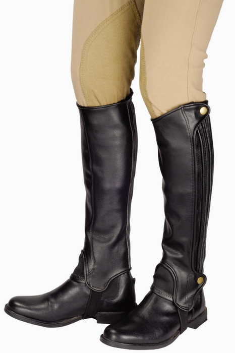 Tuffrider Adult Grippy Grain Half Chaps