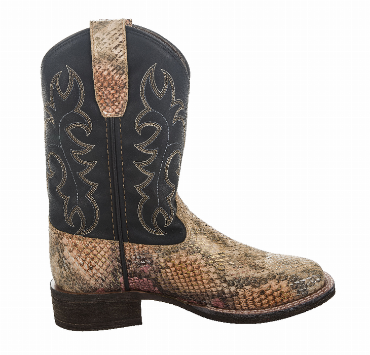 Tuffrider Kid's Black Snake In My Boot Western Leather Boots