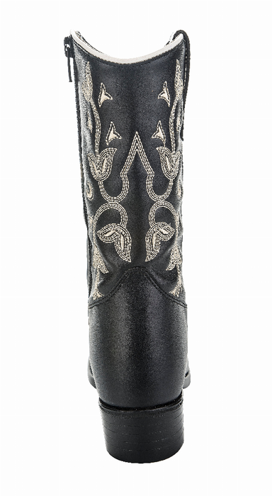 Tuffrider Youth Black Floral Western Boot