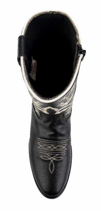 Tuffrider Youth Black Floral Western Boot