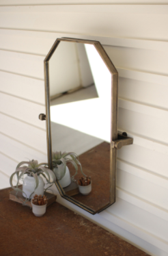 Geometrical Wall Mirror With Adjustable Bracket