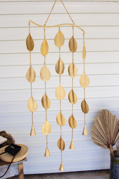 Metal Leaves Windchime