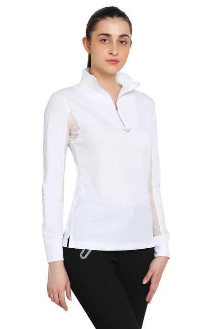 Tuffrider Ladies Ventilated Technical Long Sleeve Sport Shirt