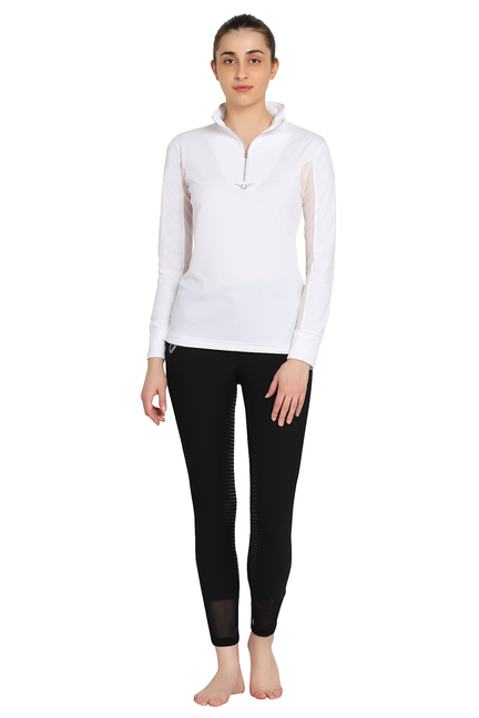 Tuffrider Ladies Ventilated Technical Long Sleeve Sport Shirt