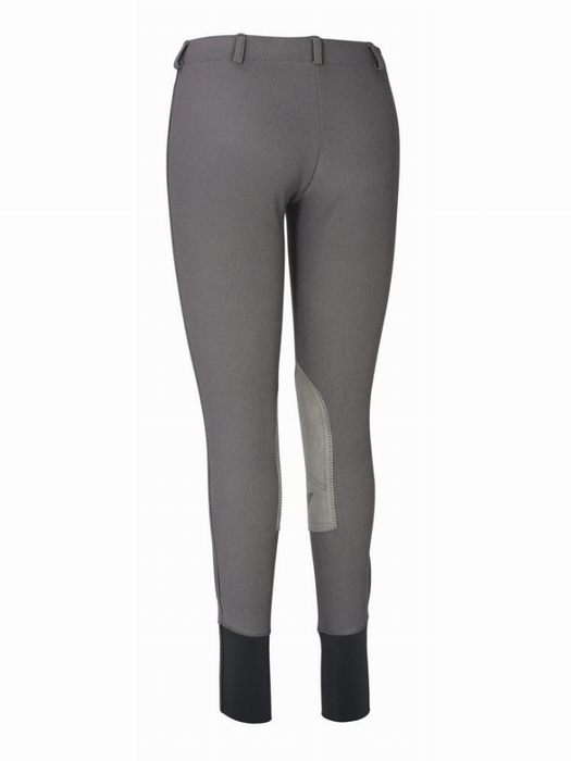 Tuffrider Ladies Ribb Lowrise Pull-on Knee Patch Breeches