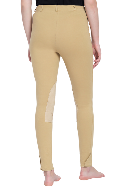 Tuffrider Ladies Cotton Pull-on Knee Patch Plus Breeches