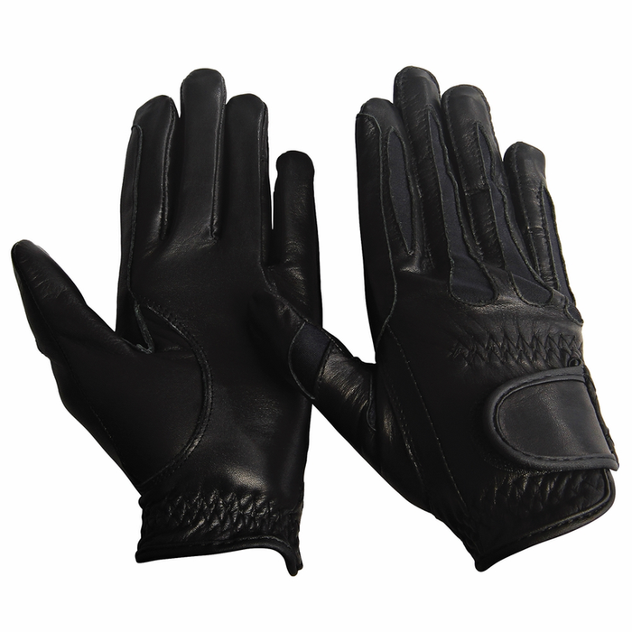 Tuffrider Children's Stretch Leather Riding Gloves