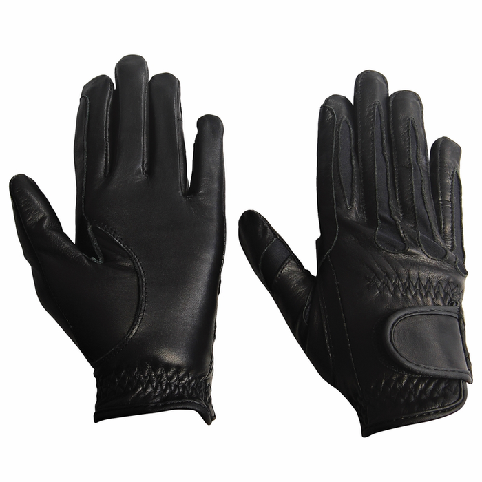 Tuffrider Children's Stretch Leather Riding Gloves