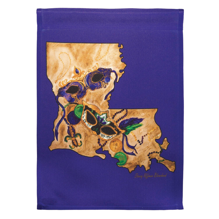 Flag Print Louisiana Masks Polyester