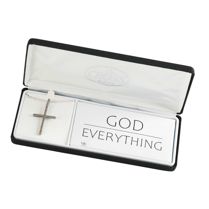 Necklace God Over Everything Pewter