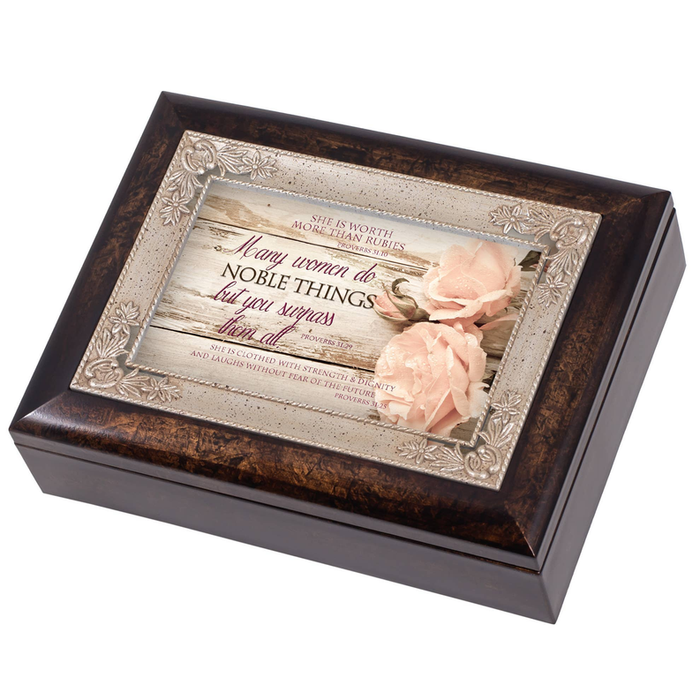 Proverbs 31 Woman Distressed I Italian Box