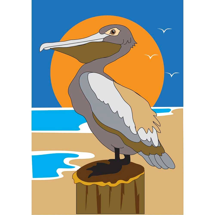 Garden Pelican Flag