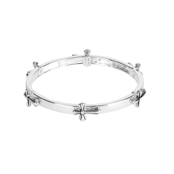 Bracelet Multi Cross Silver