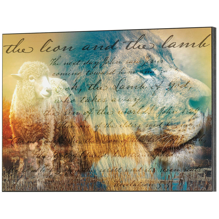 You The Lion And The Lamb Wall Plaque