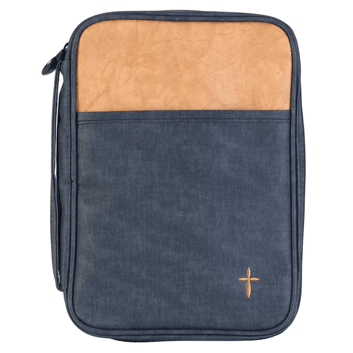 Bible Cover Tan With Cross