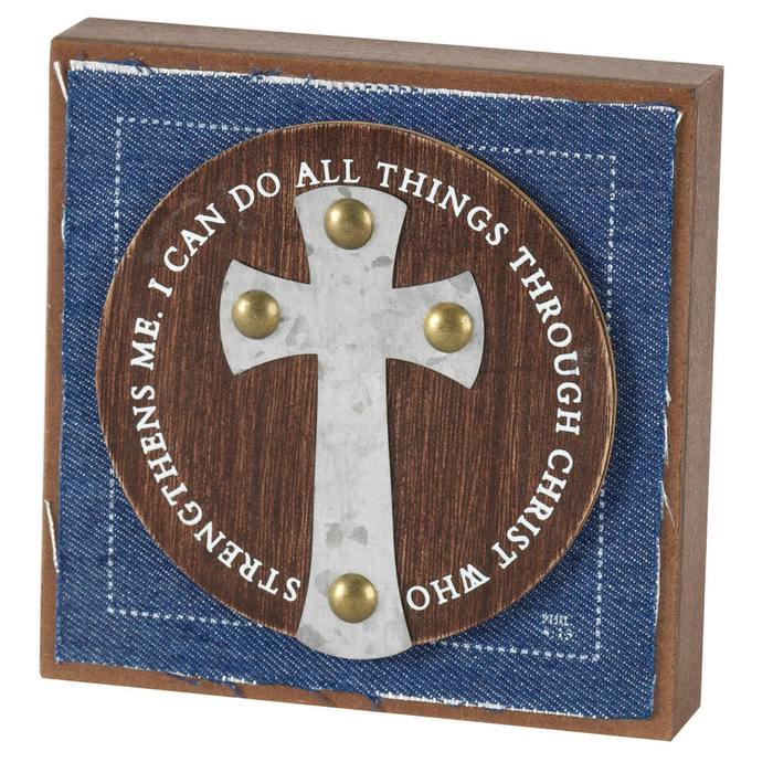 5x5 Plaque Ttop I Can Do Phil.4:13