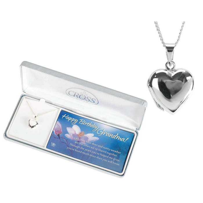 Happy Birthday Grandma Heart Locket Necklace