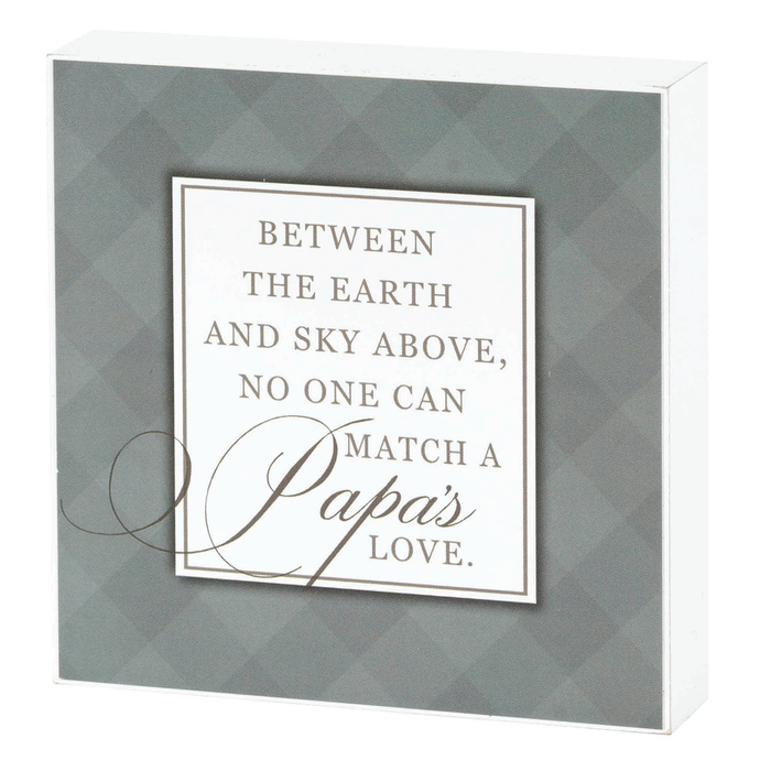 5x5 Plaque Wall Papa's Mdf