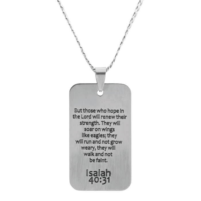 Isaiah 40:31 Dogtag Stainless Steel