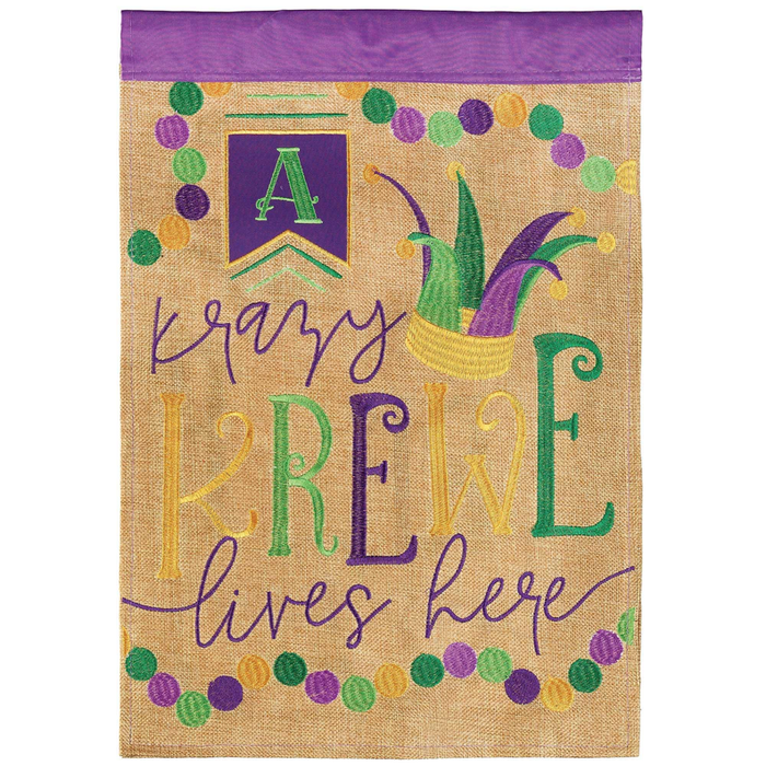 A Krazy Krewe Lives Here Flag Brlp Garden