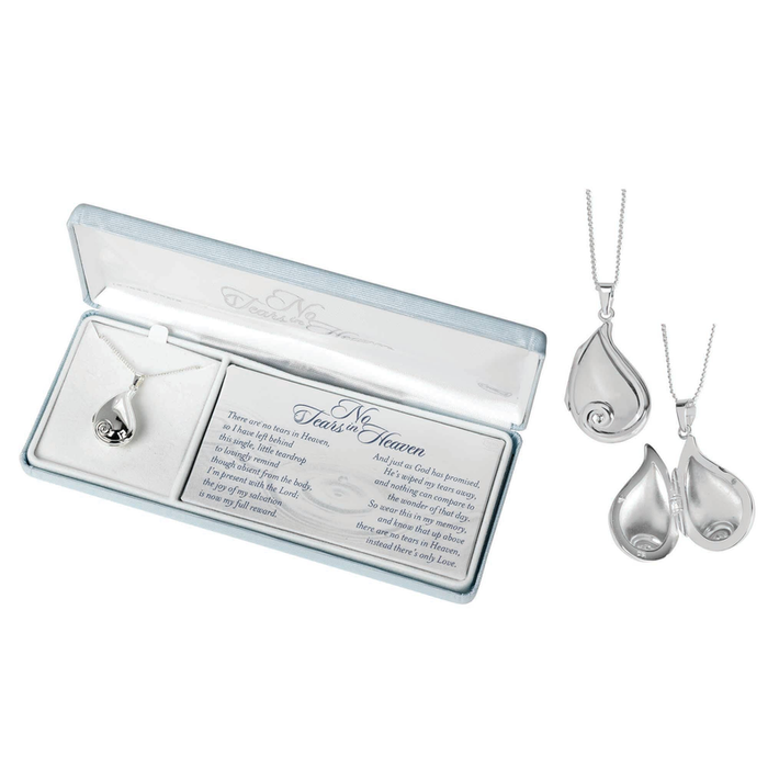 Nk No Tears In Heaven Locket Silver Plate