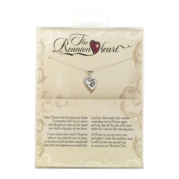 Necklace Reunion Heart Silver Plate