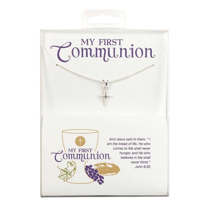 1st Communion Star Cross/cz