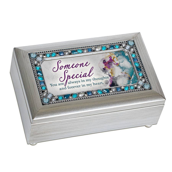 Someone Special Petite Silver Jeweled Music Box