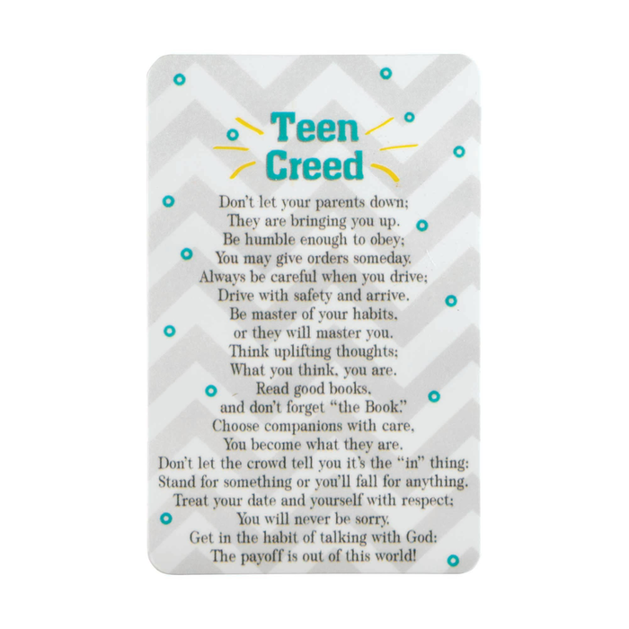 Teen Creed Pocketcard