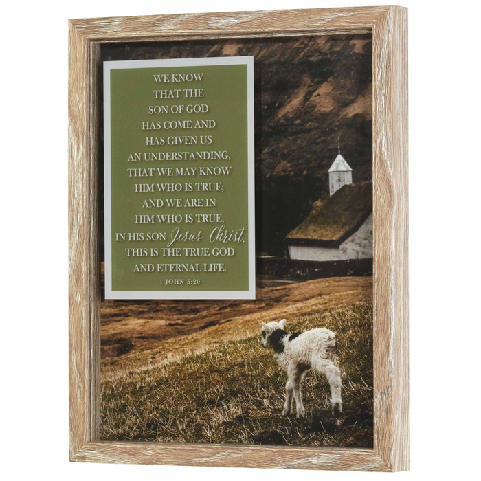 Framed Wall Art The Son Of God 1john5:20