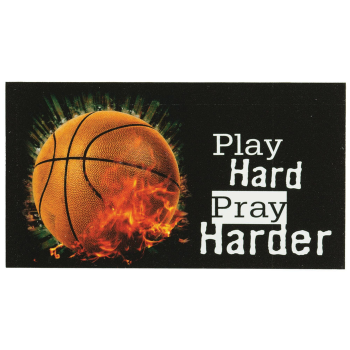 Magnet Basketball Play Hard Pray