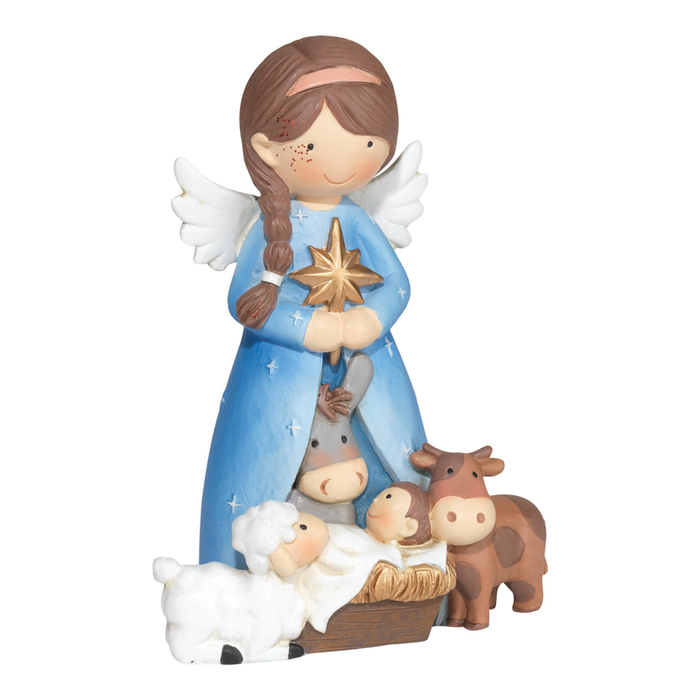 Angel With Baby Jesus And Animals