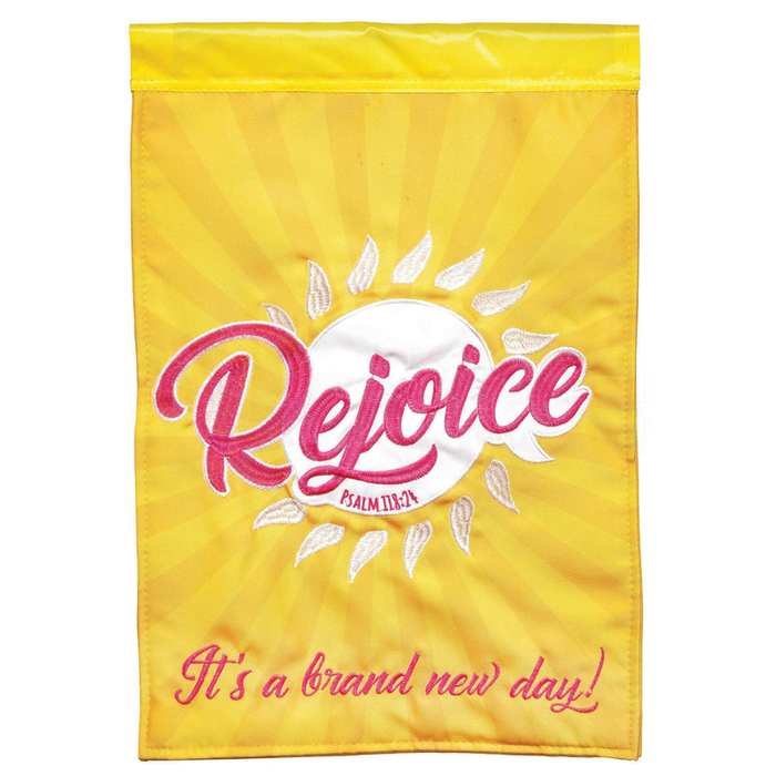 Flag Dapp Rejoice Ps 118:24 Poly/prt Grd