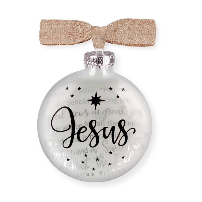 Christmas Ornament-glass-silhouette-jesu