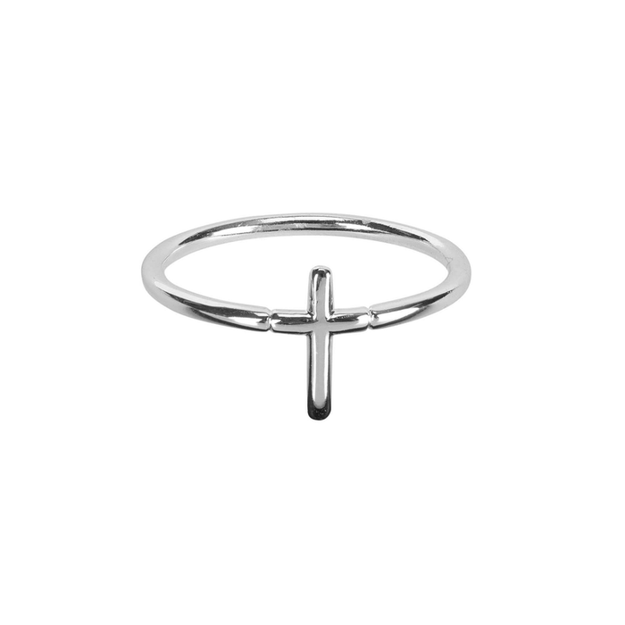 Ring Cross Size 8 Silver